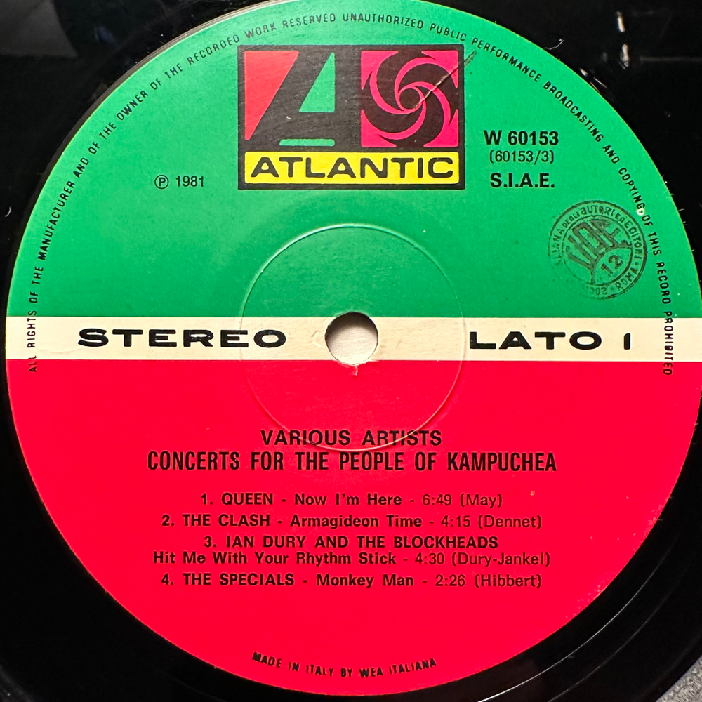 Сборник Concerts For The People Of Kampuchea 2LP (Италия 1981г.)