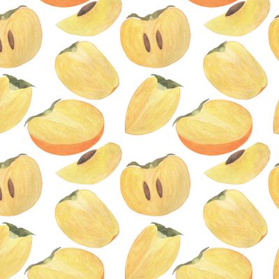 Хурма акварель