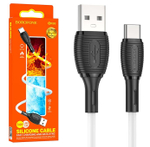 Кабель USB - TypeC BOROFONE BX86 Silicone (белый) 1м