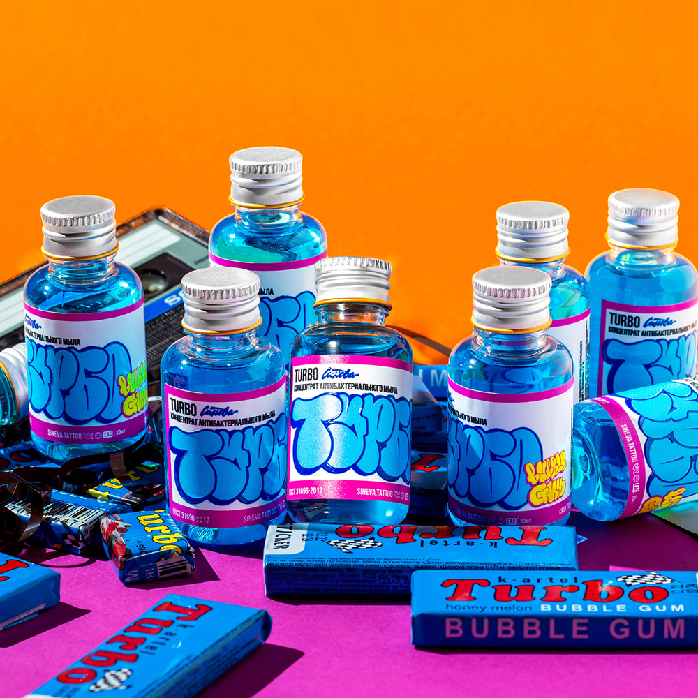 Синева Turbo концентрат антибактериального мыла Bubble Gum