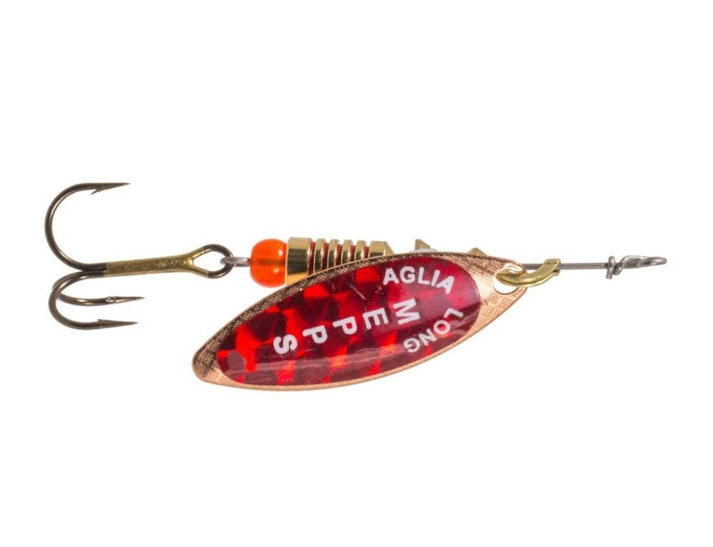 Блесна для рыбалки вращающаяся Mepps AGLIA LONG REDBO