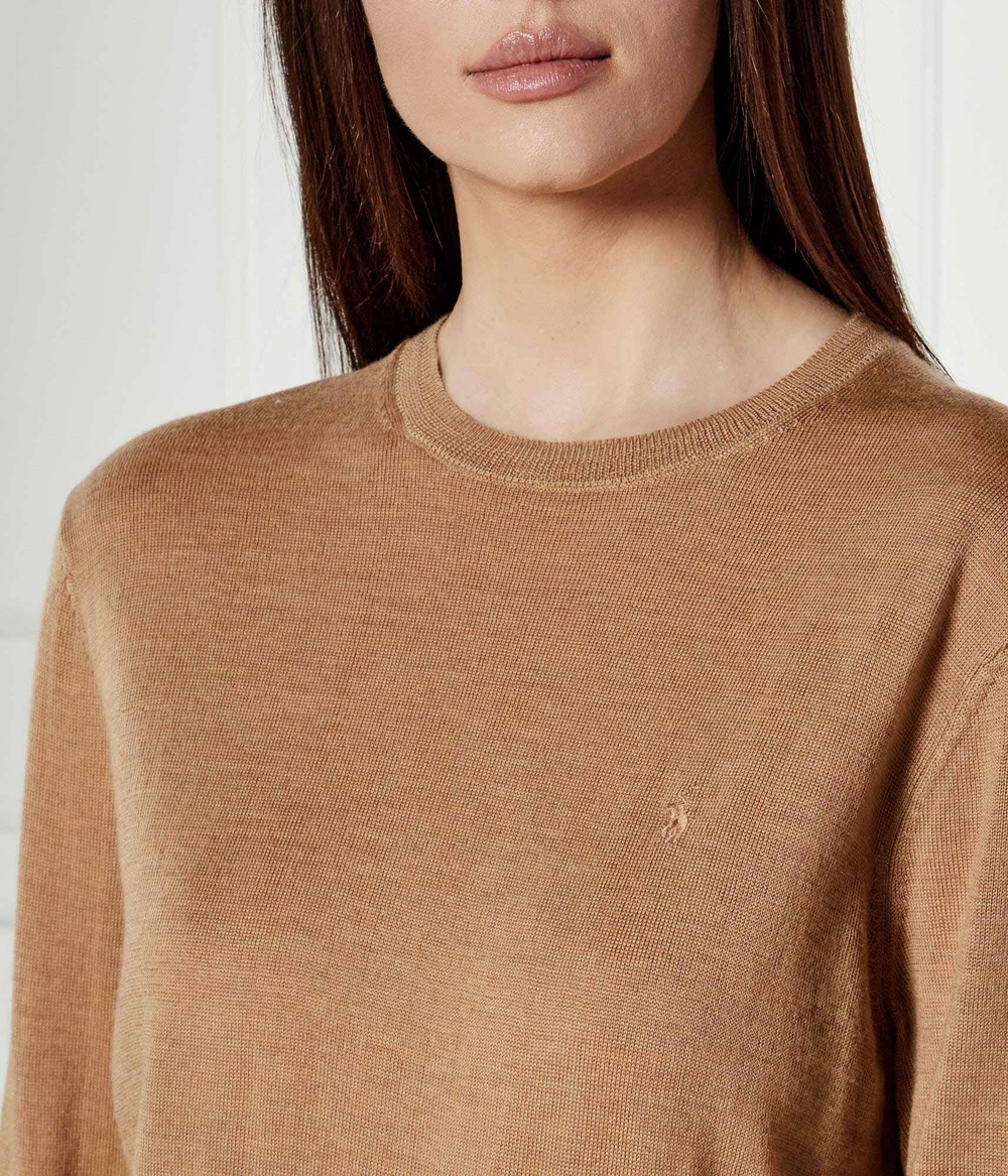 Шерстяной свитер POLO RALPH LAUREN - светло-коричневый(211956230)