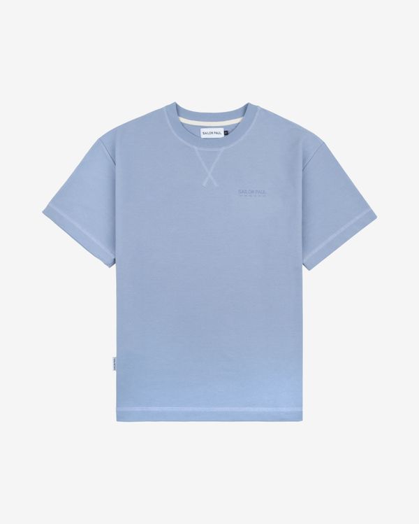 Футболка Terry Text Logo Голубая - фото 1