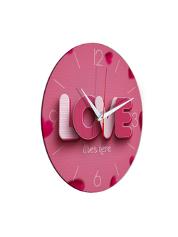 Настенные часы "Ballet Dancer" Modern Wall Clock, 28*28 см, бесшумные. Подарок на день рождения