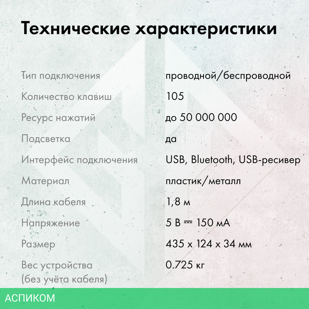 Клавиатура GMNG GG-KB783XPW черный (1910520)