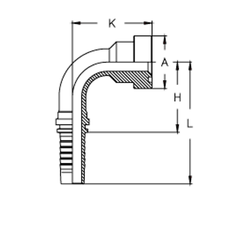 Фитинг DN 25 SFS CAT 1 47.6 (90)