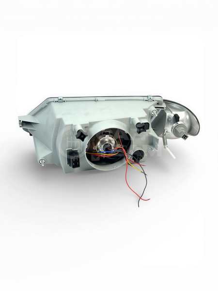 Фары ВАЗ 2113, 2114, 2115 передние в стиле AUDI 2.0 с Bi LED модулями, тонированные поворотники (полоски тонированные)