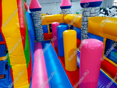 Коммерческий надувной батут "Замок средневековья"