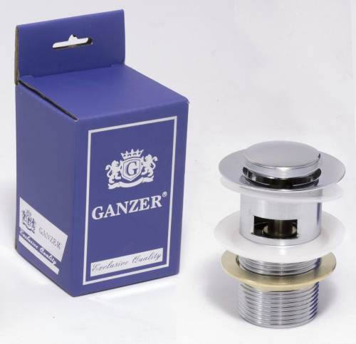 Донный клапан с перел. GANZER  F-5   КРУГЛ/МАЛ