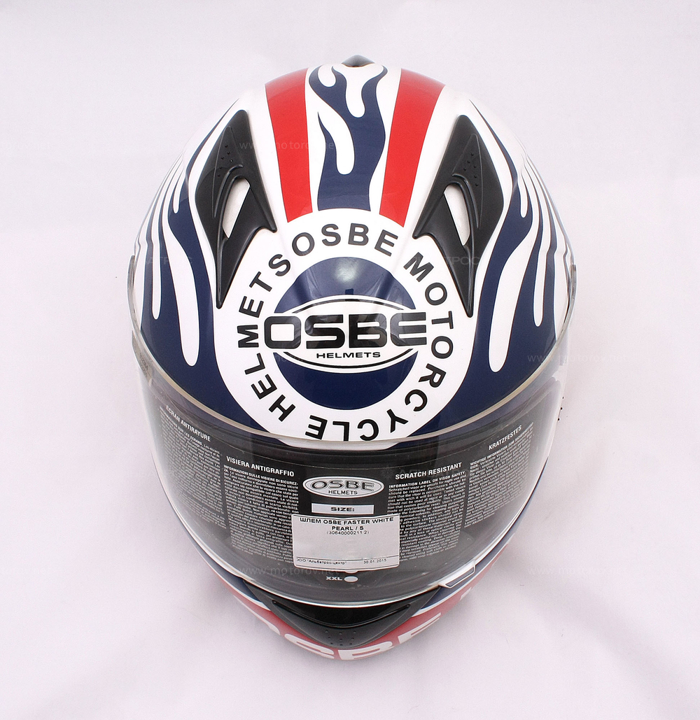 Шлем интеграл OSBE FASTER WHITE PEARL