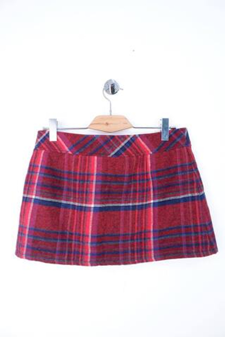 Юбка в модную клетку с шерстью, визуально на 42 размер