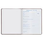 Дневник 1-11 класс 48 л., обложка кожзам (твердая), термотиснение, BRAUBERG "VIENNA", коричневый, 105962