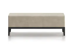 Банкетка Fjord 120 см (светло-бежевый FiberGuard, бук под эмалью)