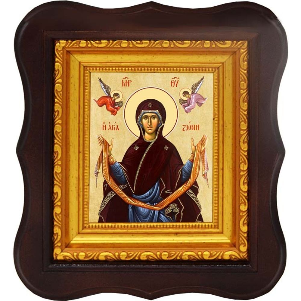 Пояс Святой Богородицы. Икона на холсте.