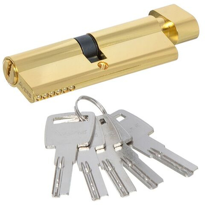 Личинка замка двери Avers, ZM-90-C-G, 22796, 90 мм, с заверт, золото