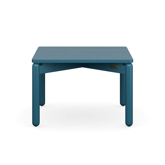 Столик кофейный saga, 60х60 см, сине-зеленый