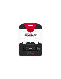 Kingston SSD 500GB SFYRSK/500G Fury Renegade M.2 2280 PCIe 4.0 x4 NVMe R7300/W3900MB/s 3D TLC MTBF 2M 500TBW Retail Heatsink 1 year