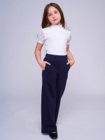 Блузка школьная для девочки с коротким рукавом