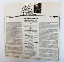 Винтажная виниловая пластинка LP Vivaldi Вивальди, Hungarian Chamber Orchestra ,Guitar Concertos (Венгрия 1979)