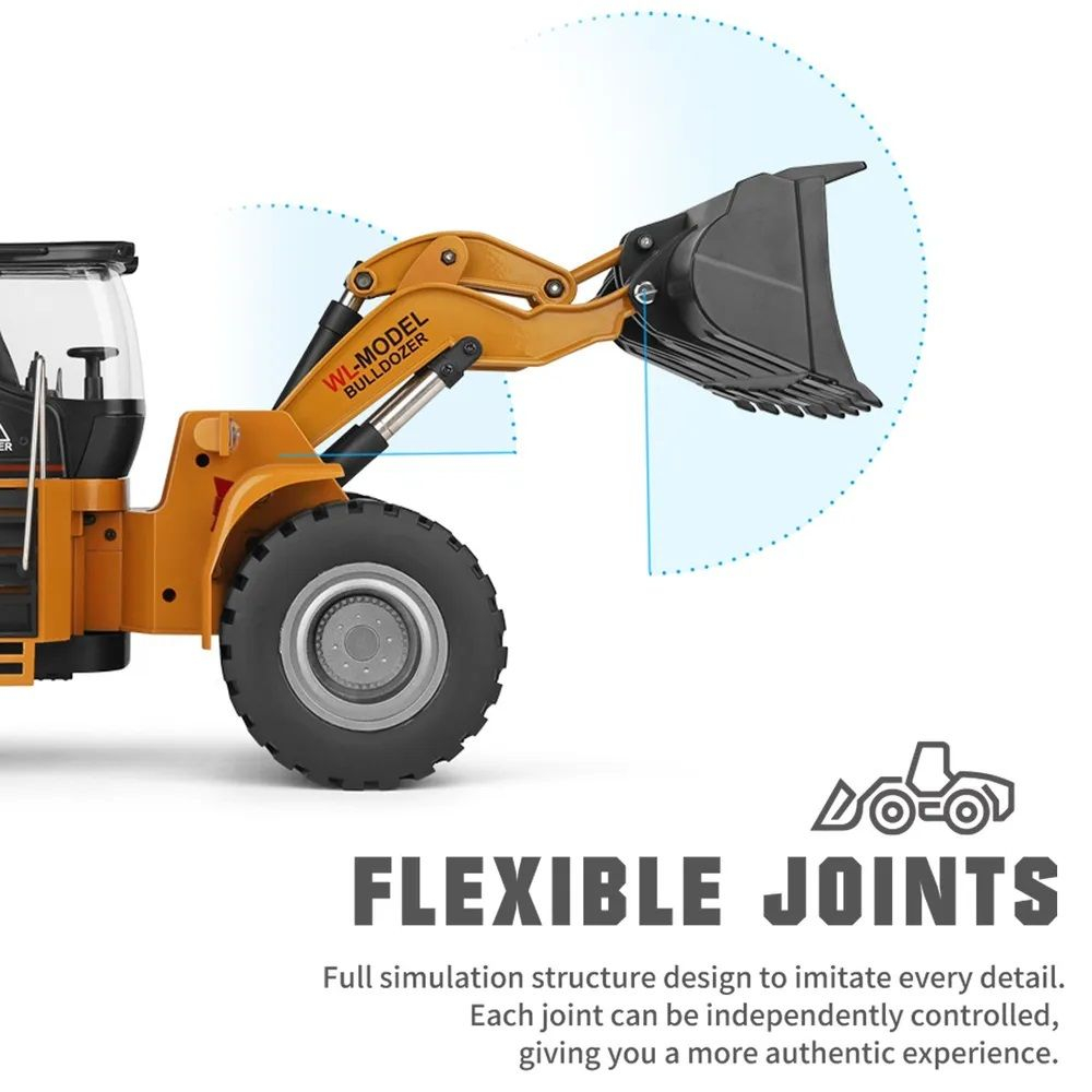 Радиоуправляемый погрузчик бульдозер WLtoys XKS 14800 масштаб 1:14 2.4G - 4WD