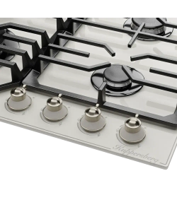 Встраиваемая газовая варочная панель Kuppersberg FG 601 W Silver