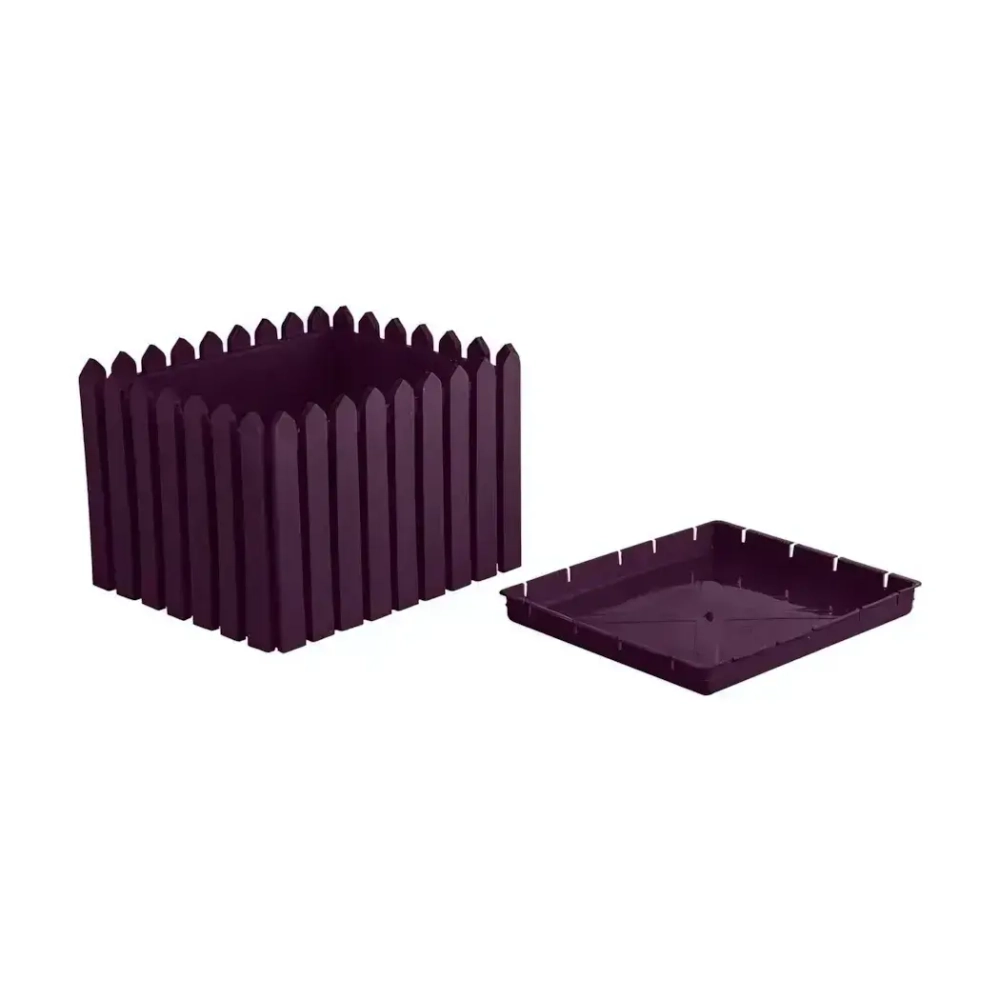 Кашпо Лардо квадратное лиловый 426х300мм