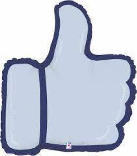 Шар (28""/71 см) Фигура, Лайк, #Like, 1 шт. 4п. Ж14