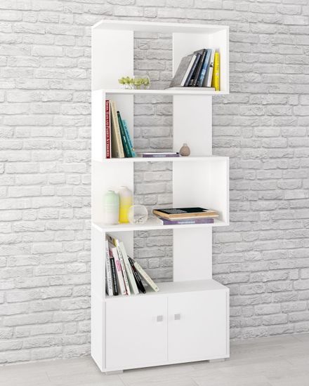 Стеллаж РОМЕО-2 белый