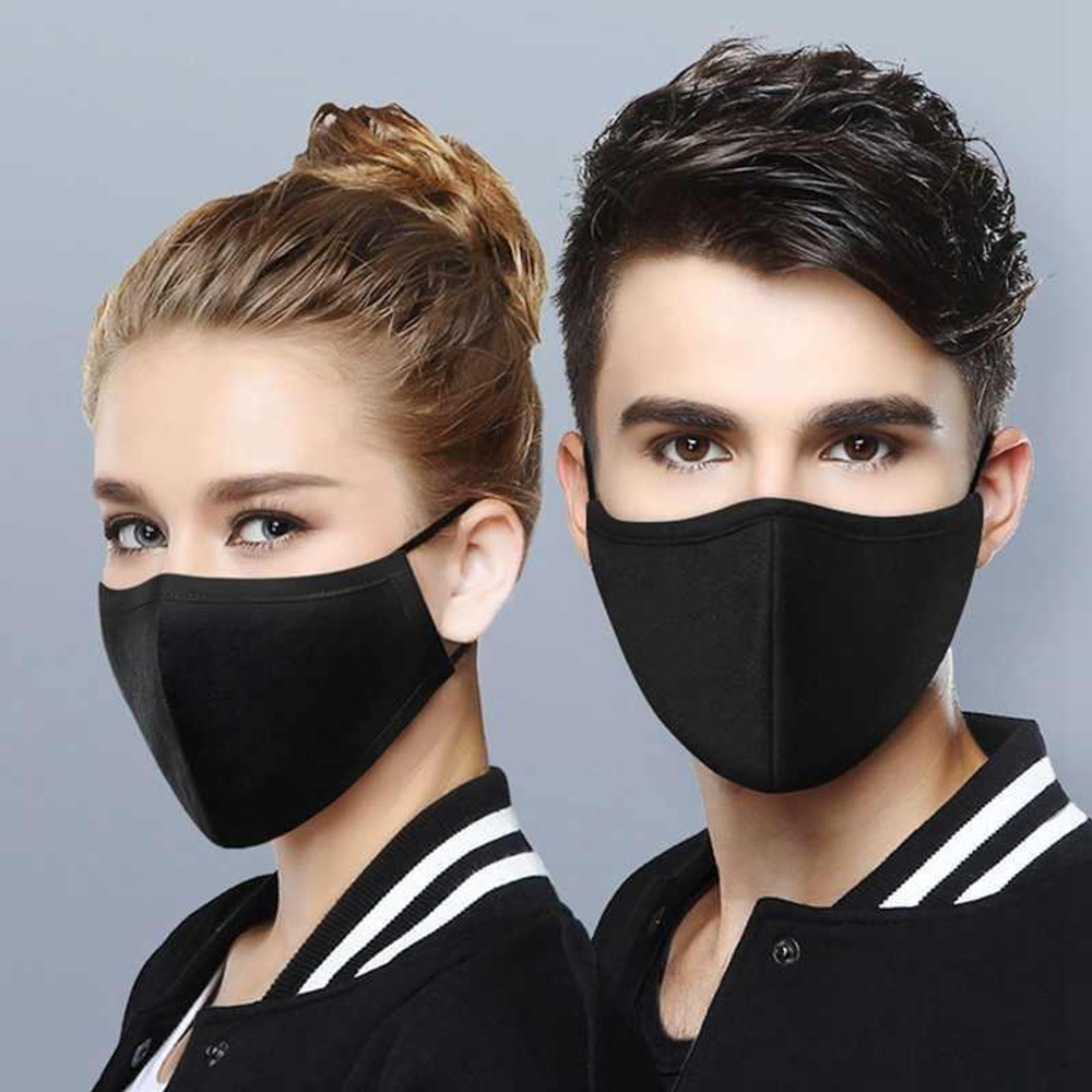 Маска многоразовая L большая, 2-х слойная, хлопок 100% (гигиеническая)