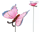 Штекер садовый "Бабочка блестящая" 12*10*60см