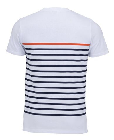 Мужская теннисная футболка Roland Garros Tee Shirt Mariniere - blanc