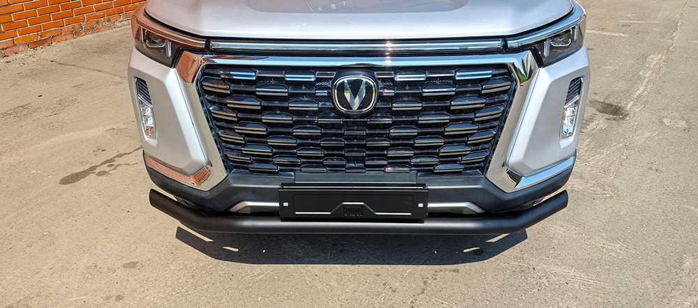 Бампер силовой передний/защита штатного бампера Changan Hunter Plus c защитой радиатора РИФ