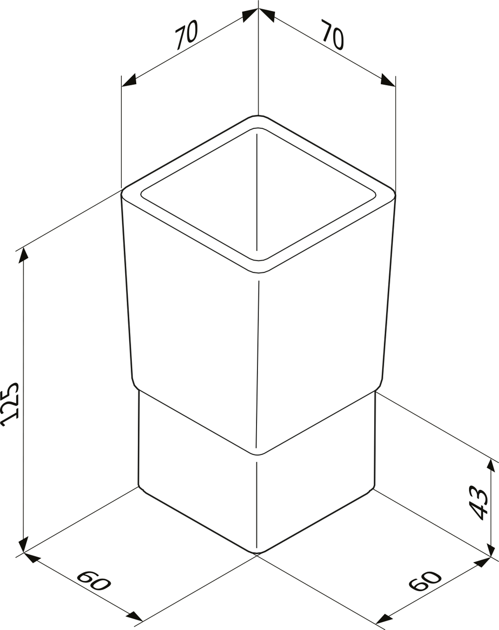 Набор Стакан STWORKI Стокгольм HASG31300 + Мыльница HASG31200