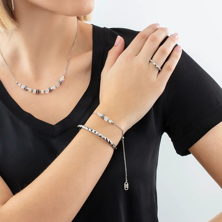 Браслет Coeur de Lion White-Silver 5076/30-1417