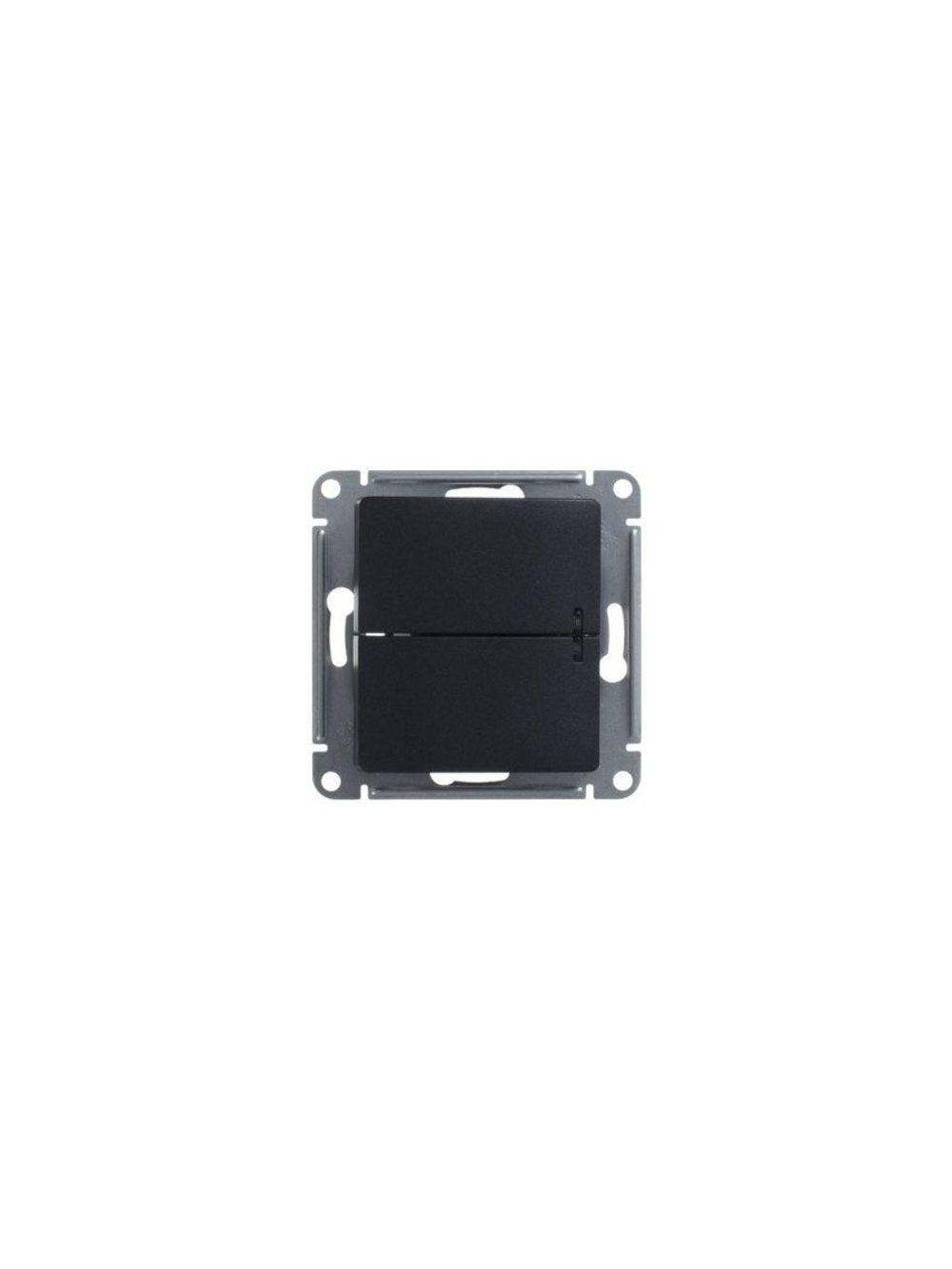 Выключатель 2-кл. СП Glossa 10А IP20 (сх. 5а) 10AX с подсветкой механизм антрацит SE GSL000753