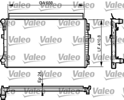 VALEO - 735558-VAL - Radiator, engine cooling