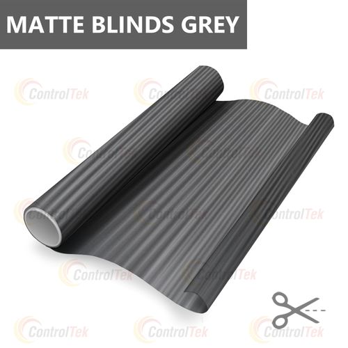 Пленка для окон декоративная MATTE BLINDS GREY ControlTek, на отрез (ширина рулона 1,524 м.)