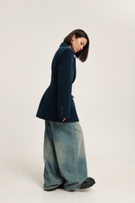 Платье-жакет из вельвета