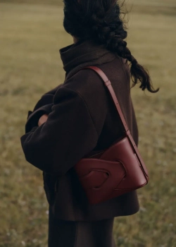 POLENE СУМКА NODDE, ВИШНЕВЫЙ