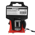 Рулетка Double fixation,3 м х 16 мм,обрезиненный корпус,двойная плавная фиксация Matrix