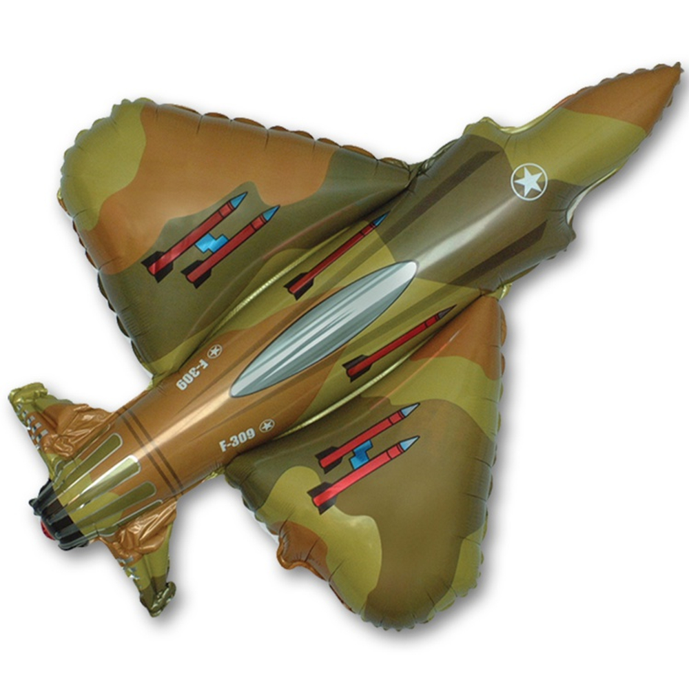 Фольгированный шар-фигура «Истребитель» милитари, 99 см