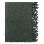 Плед мохеровый хвойно-зеленого цвета из коллекции essential, 130х180 см