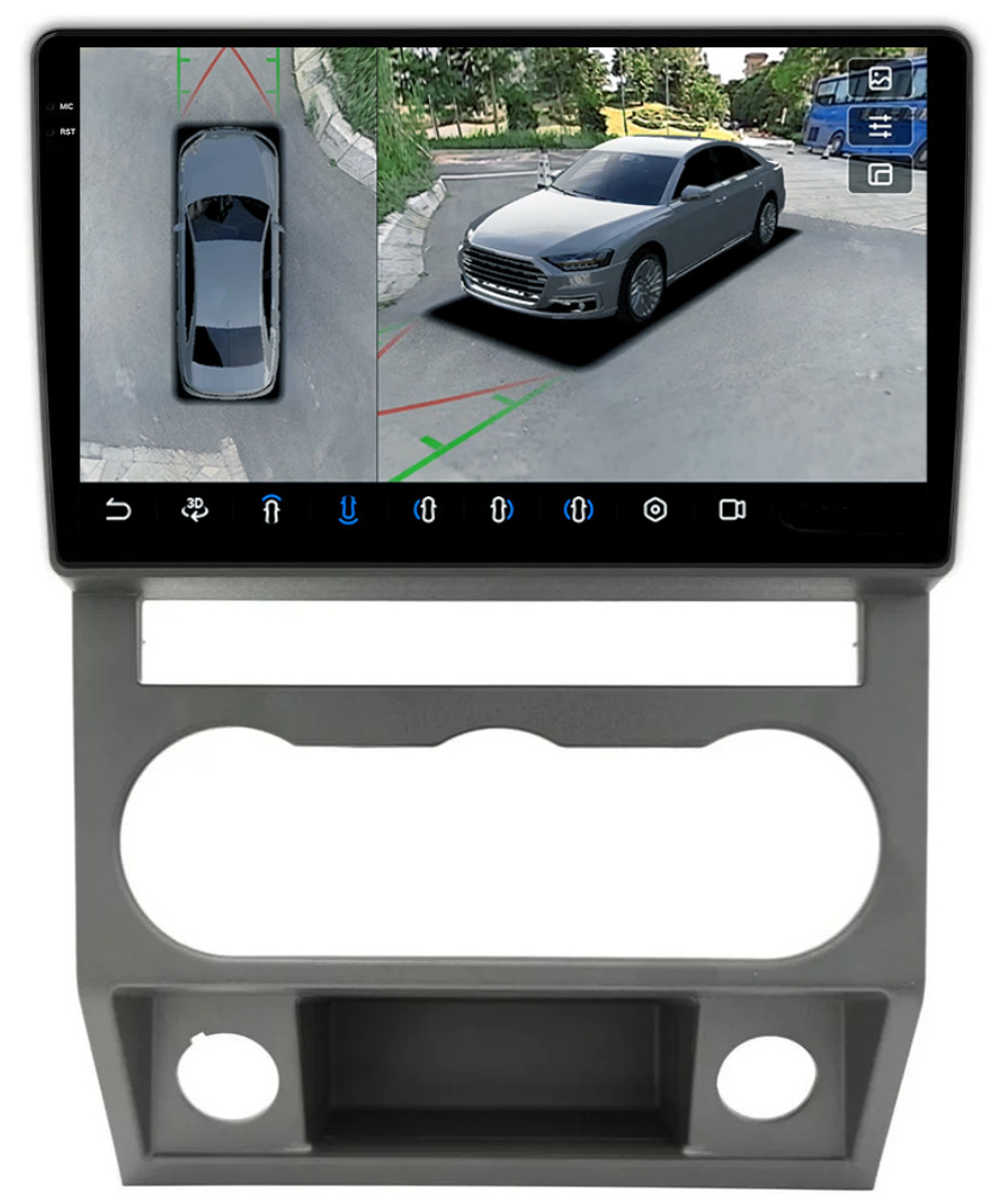 Магнитола для ГАЗель Next, ГАЗон Некст (любая комплектация) - FarCar BX3084M-360 монитор 9.5" 2K QLED на Android 13, 6Гб+128Гб, CarPlay, 4G SIM-слот, 4 камеры в комплекте