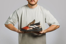Кроссовки мужскиеTRAFFA/KANDA, Mens low shoes, оранжевый