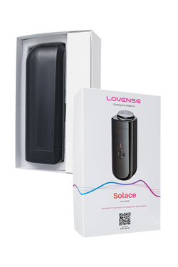 Мастурбатор нереалистичный LOVENSE Solace, TPE, черный, 29,4 см