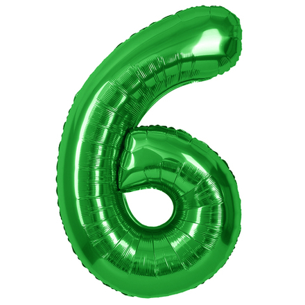 Цифра 6 Зеленый 40" д77
