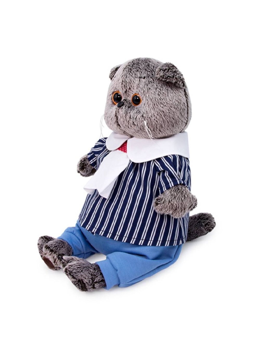 Мягкая игрушка Басик в морском костюме 22 см