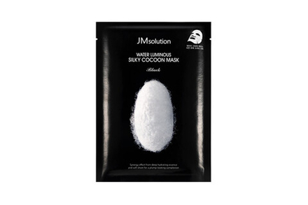 JMsolution Маска для лица с протеинами шелка - Water luminous silky cocoon mask black, 30мл, шт