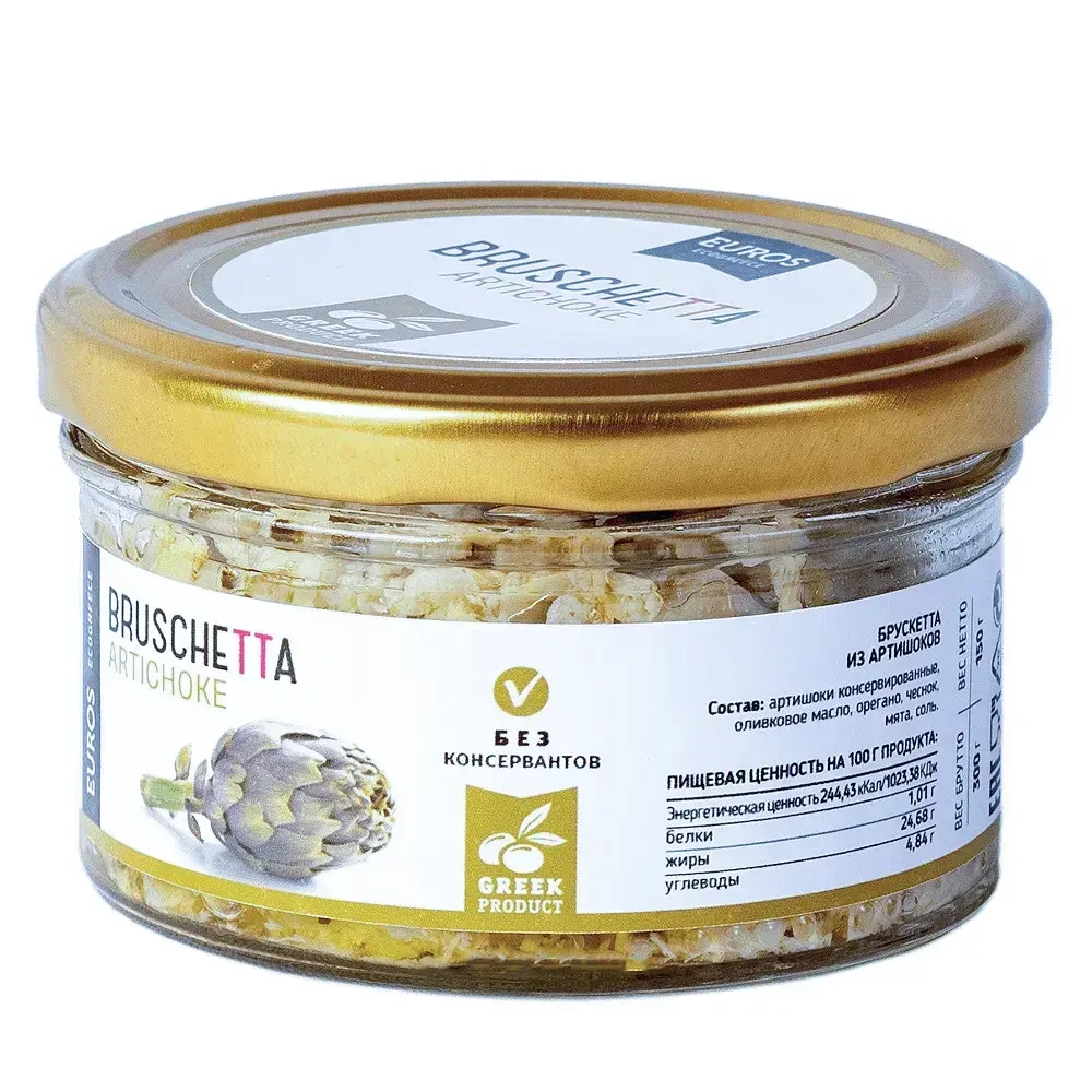 Брускетта из артишоков, EcoGreece, 150 г