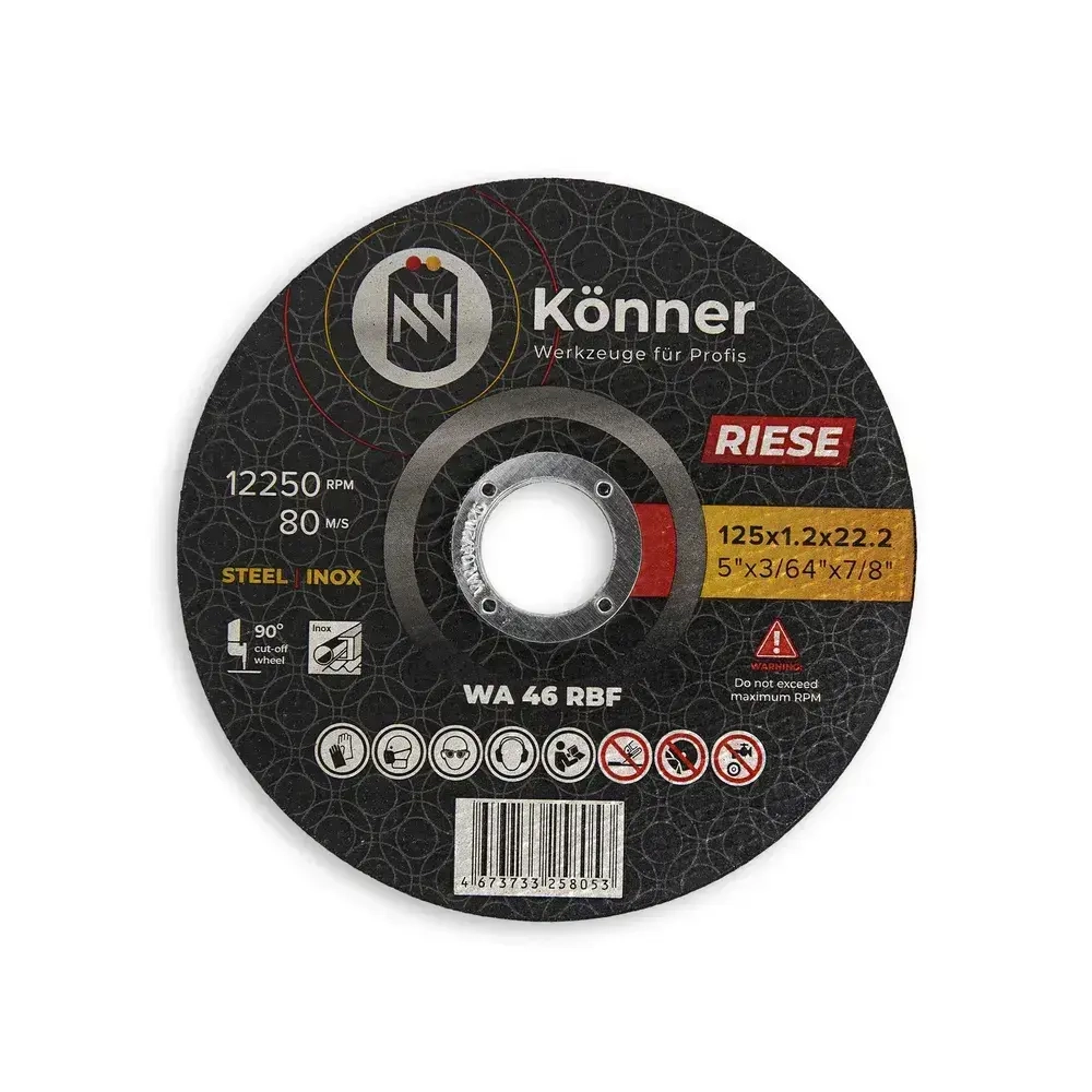Диск отрезной KONNER RIESE 125x1.2x22.2 (10 шт)